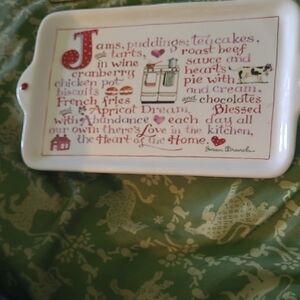 Susan Branch White Ceramic Kitchen Tray Things Taste Better In Small Houses